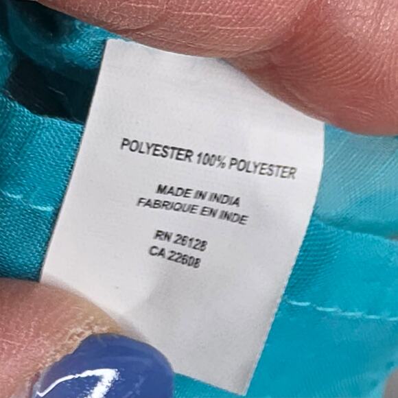 ECho Design NWT OneSize TURQUOISE blue Swimcover. Sheer. Delicate. Sexy. Classy - Picture 8 of 15